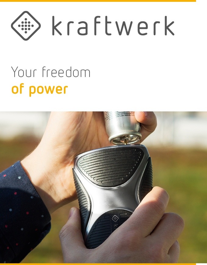 米国発…わずか3秒で充電完了！ガスを使った革命的なモバイルバッテリー「kraftwerk」登場