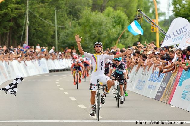 2015年ツール・ド・サンルイス第3ステージ、フェルナンド・ガビリア（コロンビアナショナルチーム）が優勝