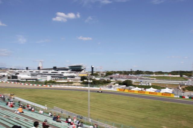 F1日本GPフリー走行日の様子