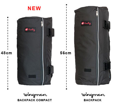 ヘンティーのバックパック型ガーメントバッグバッグ「ウィングマン・バックパック・コンパクト」