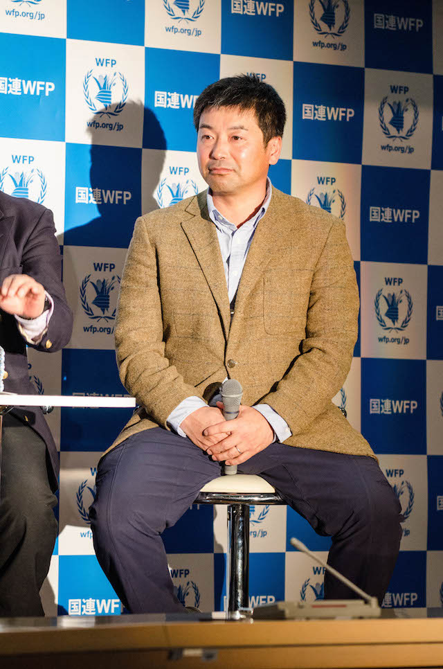 登山家・三浦豪太さん（三浦雄一郎さん国連WFP協会親善大使任命式）