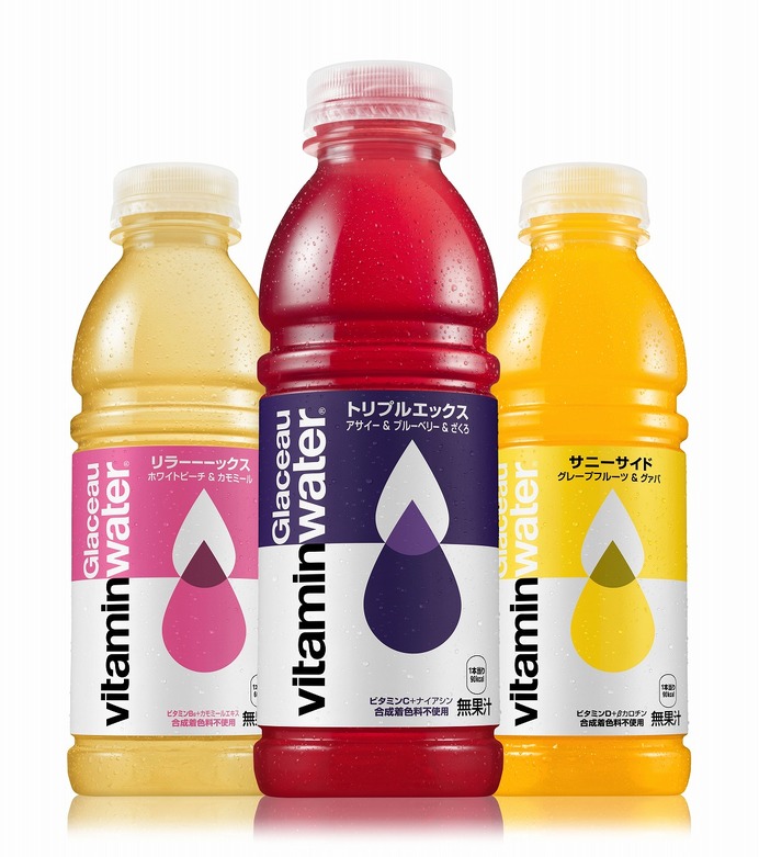 「Glaceau vitaminwater」がリニューアル
