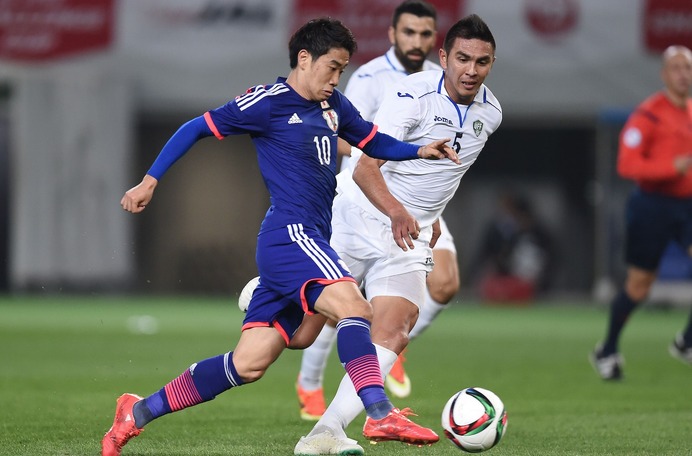 日本がウズベキスタンに5発快勝（2015年3月31日）（c）Getty Images