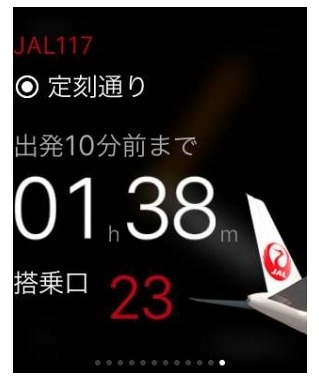 Apple Watch版画面の例