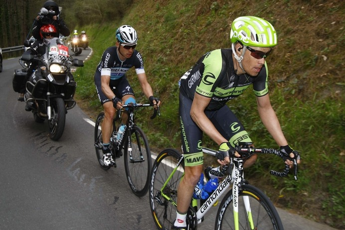 2015年バスク一周第4ステージ、トーマス・ダニエルソン（キャノンデール・ガーミン）、トニー・マルティン（エティックス・クイックステップ）