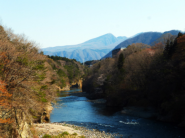 日光市小佐越付近の鬼怒川