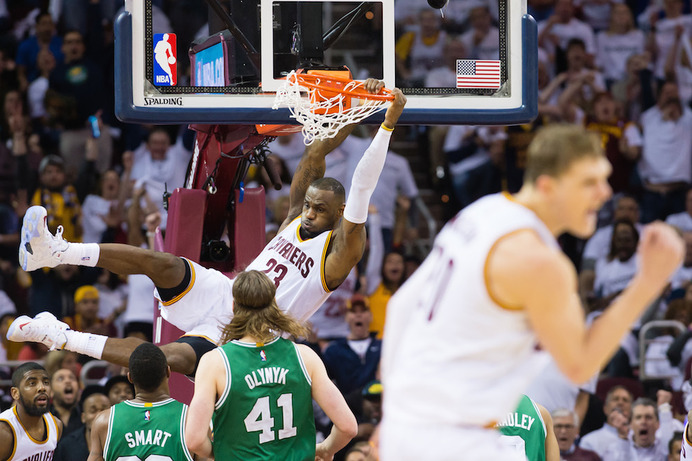 【NBAプレイオフ1回戦第2戦】クリーブランド・キャバリアーズ対ボストン・セルティックス（2015年4月21日）