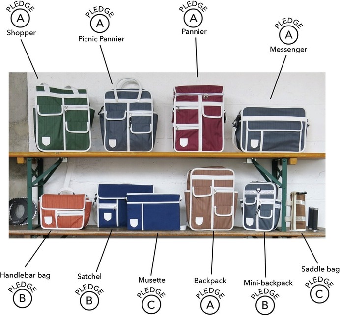 自転車用のバッグシリーズ「Goodordering Cycling bags2.0」