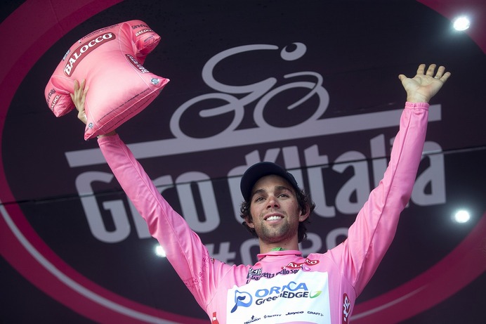 2015年ジロ・デ・イタリア第2ステージ、マイケル・マシューズ（オリカ・グリーンエッジ）がマリアローザ