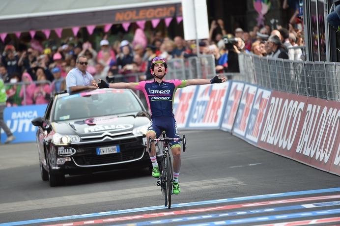 2015年ジロ・デ・イタリア第5ステージ、ヤン・ポランチ（ランプレ・メリダ）が優勝