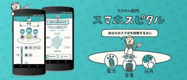 スマホ依存予防・改善アプリ「スマホスピタル」