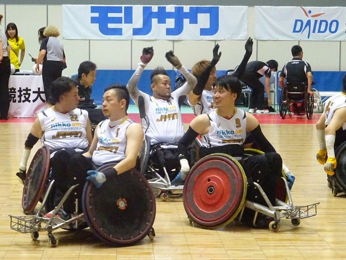 2015ジャパンウィルチェアーラグビー競技大会が開催。2日目の第5試合は日本対イギリス