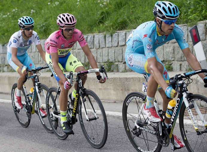 2015年ジロ・デ・イタリア第15ステージ、ミケル・ランダ、アルベルト・コンタドール、ファビオ・アール