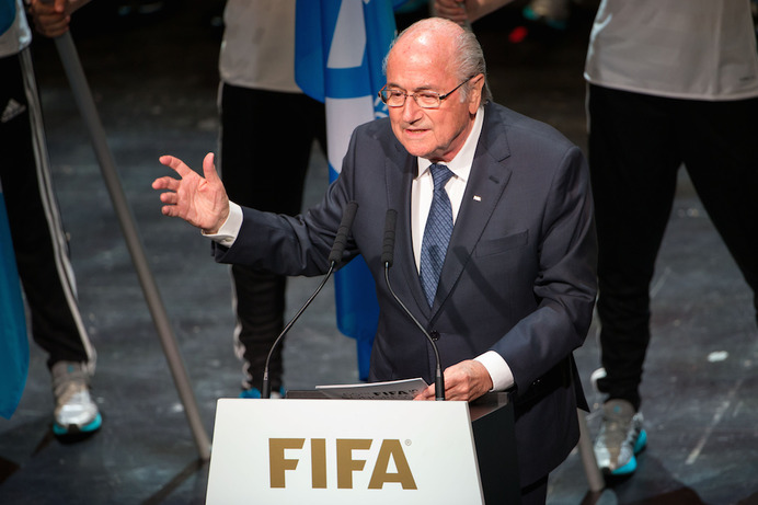 FIFAのゼップ・ブラッター会長 参考画像（2015年5月28日）