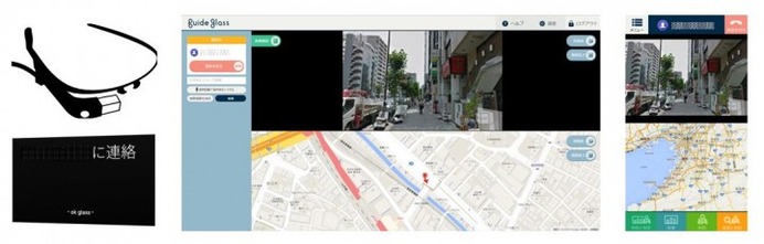 眼鏡型ウェアラブルデバイスを活用した遠隔ガイドシステム「guide glass」
