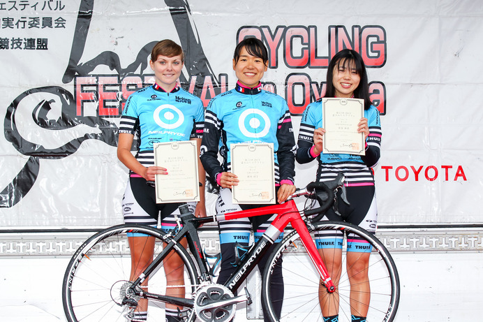 FクラスタはNeilpryde - Nanshin Subaru Cycling 駒澤大学が表彰台独占。優勝は樫木祥子