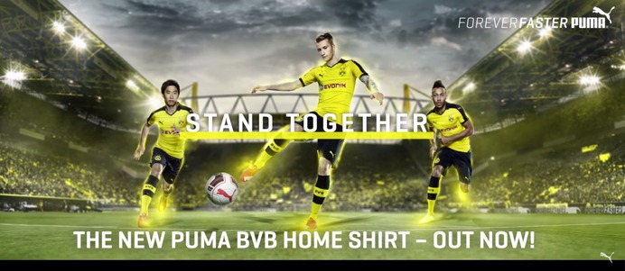 サッカー プーマ 香川真司所属のボルシア ドルトムントの15 1ホームシャツを発表 2枚目の写真 画像 Cycle やわらかスポーツ情報サイト