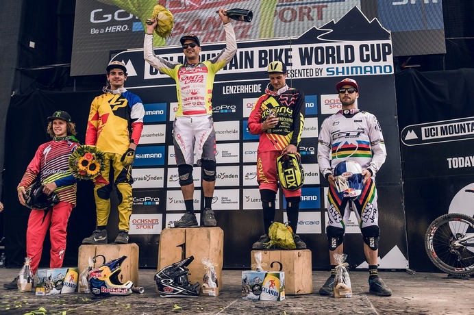 2015年UCI MTBワールドカップ・ダウンヒル第4戦スイス、グレッグ・ミナーが優勝