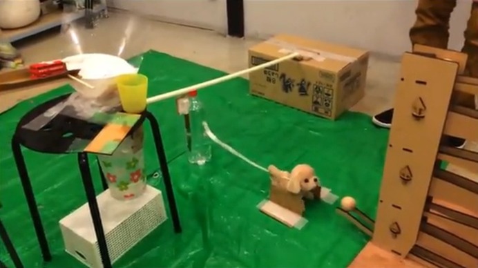 みんなでピタゴラ装置つくってみた…ニコニコ動画