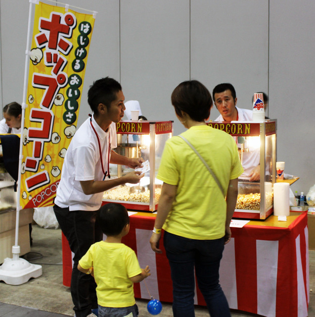 「屋台コーナー（ポップコーン）」の様子