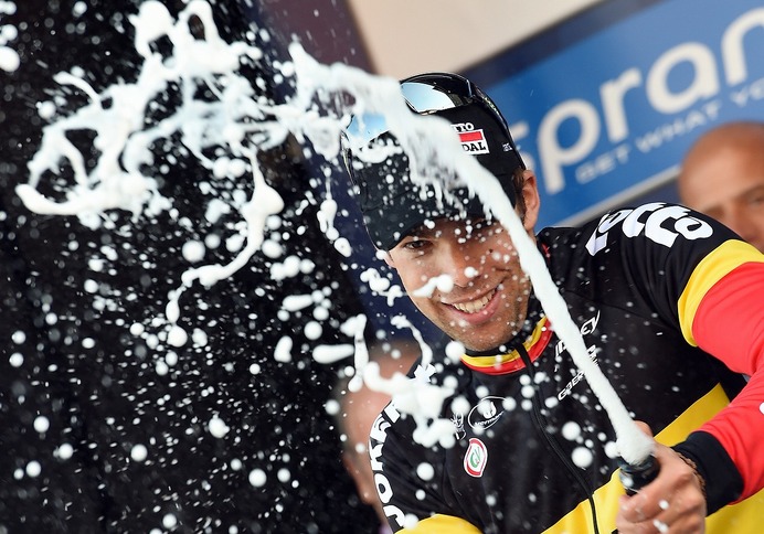 2015年ティレーノ～アドリアティコ第2ステージ、イェンス・デブシェール（ロット・スーダル）が優勝