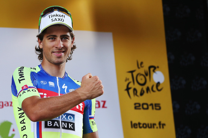 ツール・ド・フランス第16ステージで5度目の区間2位となったペーター・サガン（2015年7月20日）