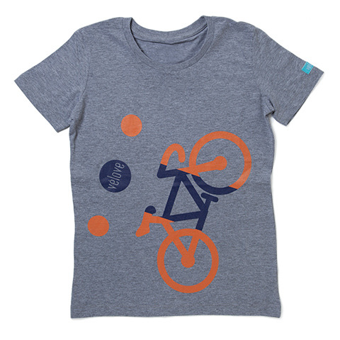 ヴェラブ、自転車をモチーフにしたオリジナルのコロエTシャツ発売開始