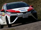 【WRC】トヨタの燃料電池車 MIRAI 、ラリー仕様がデモ走行…ドイツ 画像