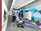 エヴァ新幹線、車内イメージ公開！実物大コックピットも 画像