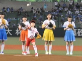 本田紗来ちゃん、プロ野球交流戦のセレモニーピッチで全力投球 画像