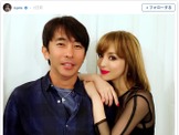 浜崎あゆみ、マドンナ風のセクシー衣装「久しぶりのこのツーショット」 画像