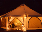 日本式のグランピングが楽しめる8人用テント「タケノコテント」3月予約開始 画像