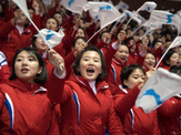 【平昌オリンピック】「超魅力的！」北朝鮮美女応援団の統一感のある応援がスゴイ 画像