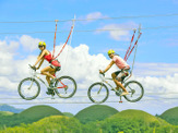 空中自転車綱渡りなどが楽しめるアドベンチャー施設、栂池高原スキー場に今夏オープン 画像
