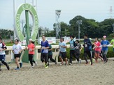 園田競馬場のダートコースを走る「ダートランinそのだけいば」12月開催
