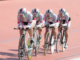 アジア選手権の女子ジュニアチームパーシュートで日本が優勝 画像