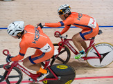 トラック全日本選手権の男子マディソンで新村穣と寺崎浩平の法大チームが優勝 画像