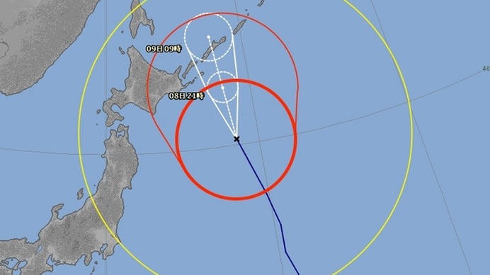 台風経路図