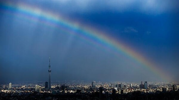 話題 東京にもこんなにきれいな虹がかかるんですね Cycle やわらかスポーツ情報サイト