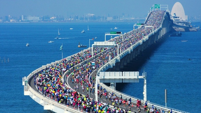 東京湾アクアラインを走るマラソン大会、2016年10月開催