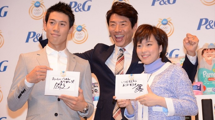 男子テニス・錦織圭選手、松岡修造、女子卓球・石川佳純選手【写真：鶴見菜美子】