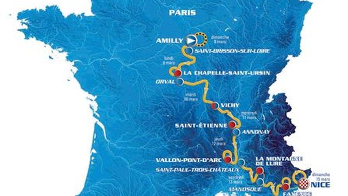 　ヨーロッパの本格的なロードシーズンの到来を告げるパリ～ニースが3月8日に開幕。4日には主催するASOから主な出場選手が発表された。67回目となるこの大会は全8区間、総距離1,250kmで争われる。