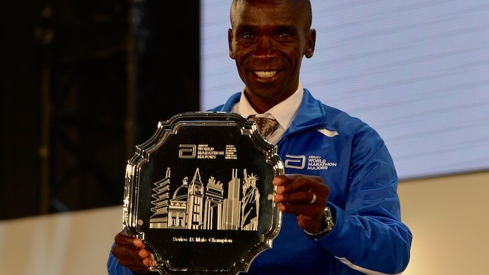 アボット・ワールドマラソンメジャーズの優勝者エリウド・キプチョゲ