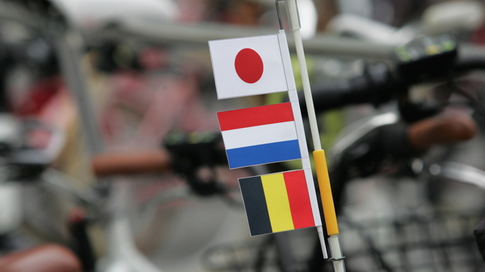 日常を取り戻したベルギーに自転車で来て…都内自転車イベントで大使