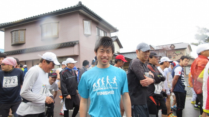 気仙沼大島つばきマラソンで自己ベストを更新した宮城県仙台市の根本高広さん