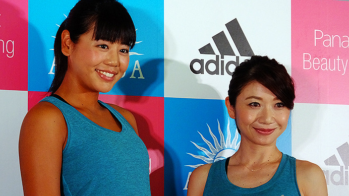 adidas MeCAMP supported by ANESSA and Panasonic オープニングイベントに参加した坂口佳穗選手と市橋有里氏（5月28日）