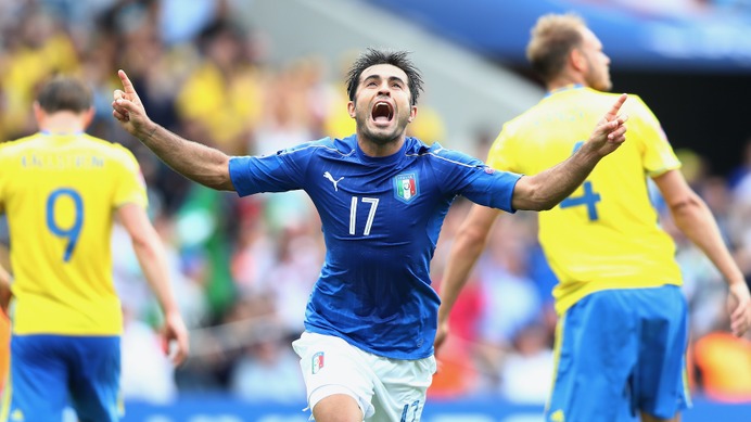 イタリアがスウェーデンに完封勝利、EURO決勝トーナメント進出（c）Getty Images
