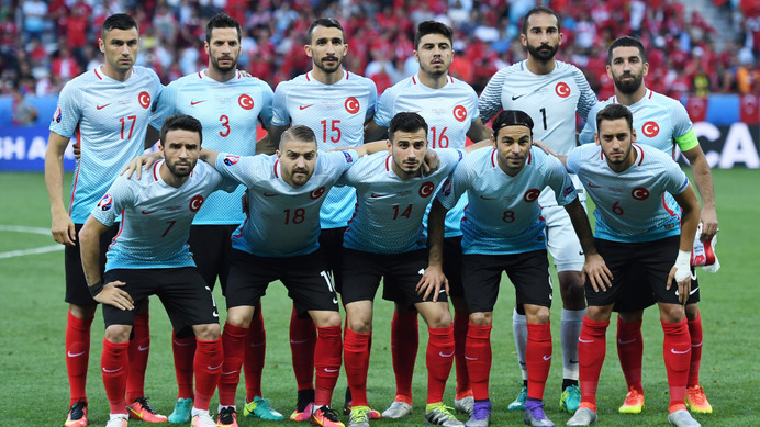 サッカートルコ代表 参考画像（2016年6月17日）