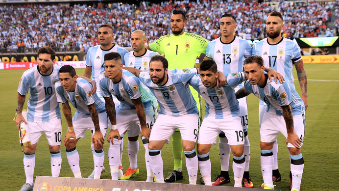 サッカーアルゼンチン代表 参考画像（2016年6月26日）