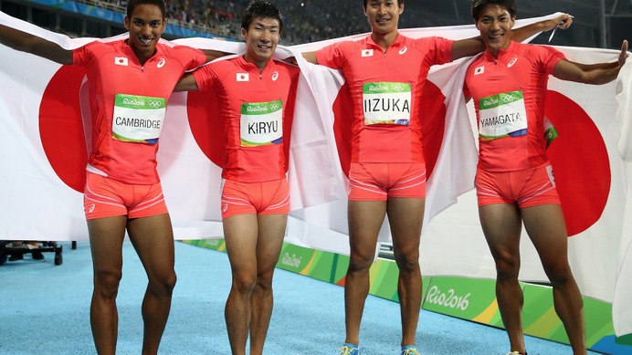 リオ16 男子400メートルリレー 日本がアジア新記録で銀メダル Cycle やわらかスポーツ情報サイト